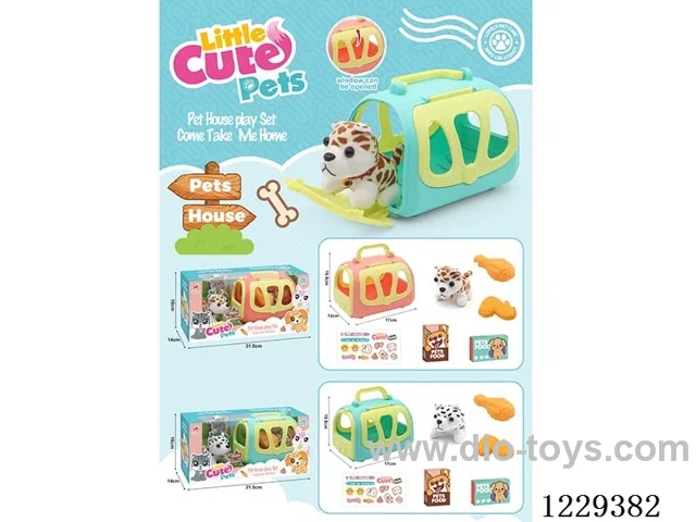 Pet Crate (Plush Speckled Dog)