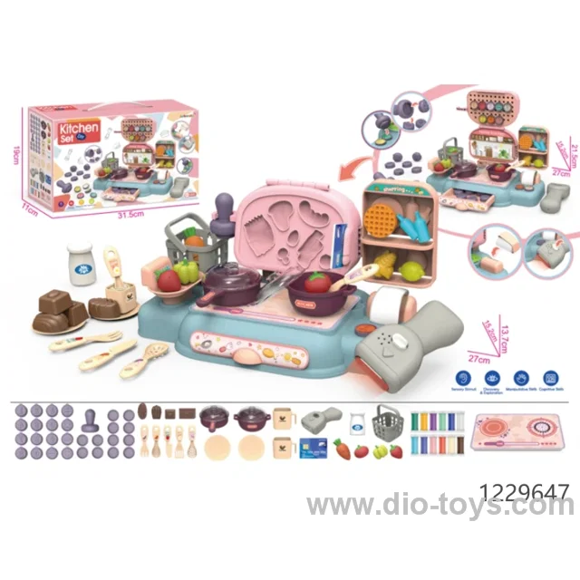 Play Dough Set Kids Cash Register Machine