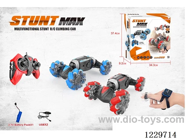 2.4G RC Sensor Watch Stunt Car with Lights(Included Battery) USB Cable