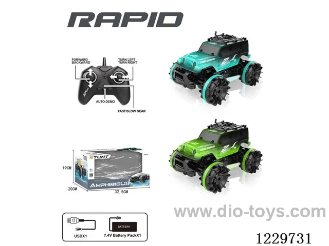 2.4G land and water RC car included battery