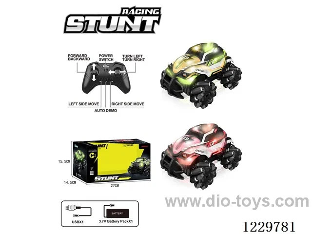 Stunt RC Lighted RC Car+Included Battery