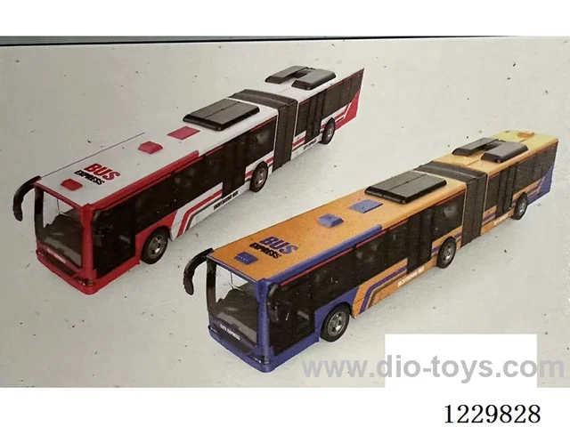 4ch RC Dual-Section Bus Vehicle + Lights (included battery)