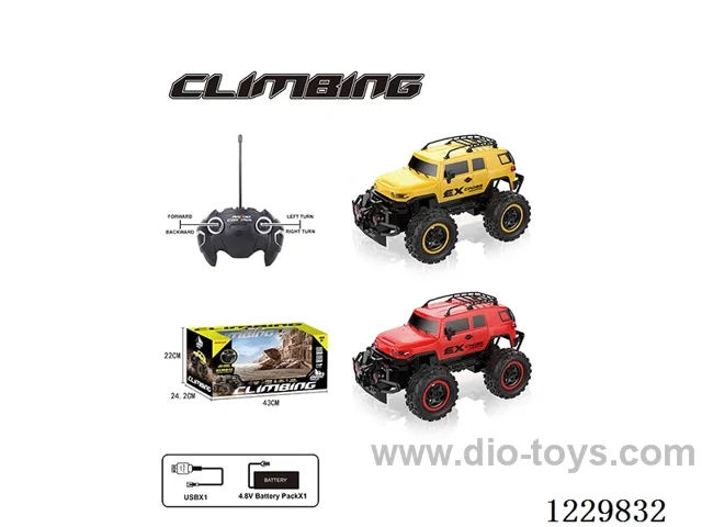 1:12 4ch Off-Road RC Vehicle + Lights (Included Battery) USB Cable