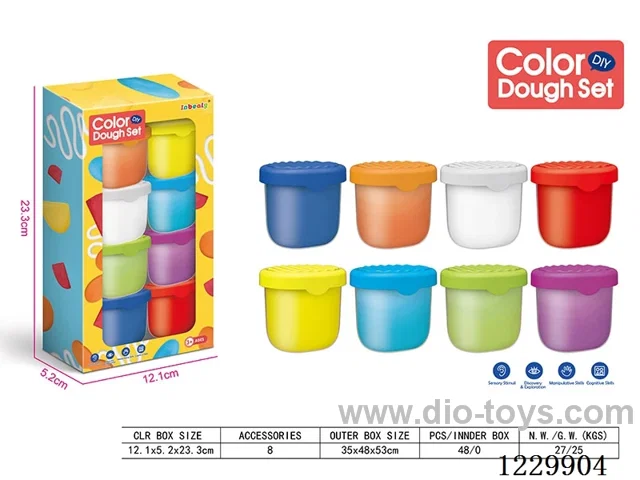 Colored mud set(8*50g)8PCS