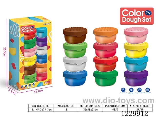 Colored mud set(12*20g)12PCS