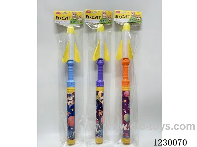 61CM Rocket Launcher with Flashlight (3x1.5V AG3 Button Batteries)