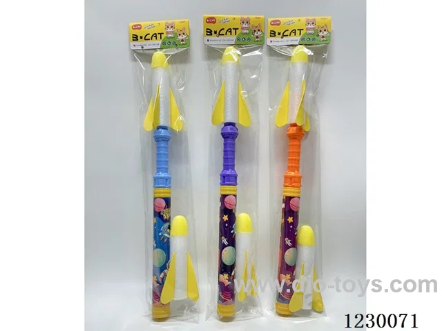 61CM Rocket Launcher with Flashlight (3x1.5V AG3 Button Batteries)