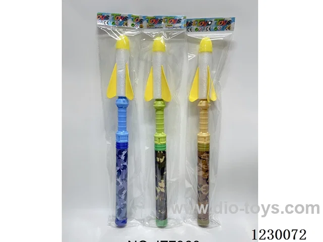 61CM Rocket Launcher with Flashlight (3x1.5V AG3 Button Batteries)