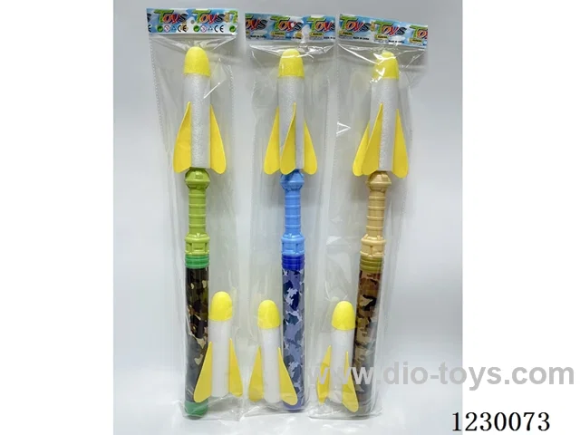 61CM Rocket Launcher with Flashlight (3x1.5V AG3 Button Batteries)