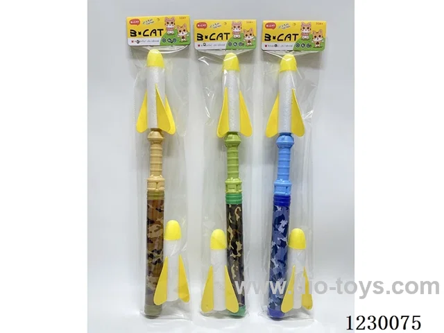 61CM Rocket Launcher with Flashlight (3x1.5V AG3 Button Batteries)