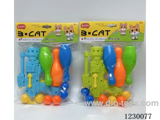 20CM Ping Pong Ball Gun (3 Bowling Balls + 6 Round Balls)