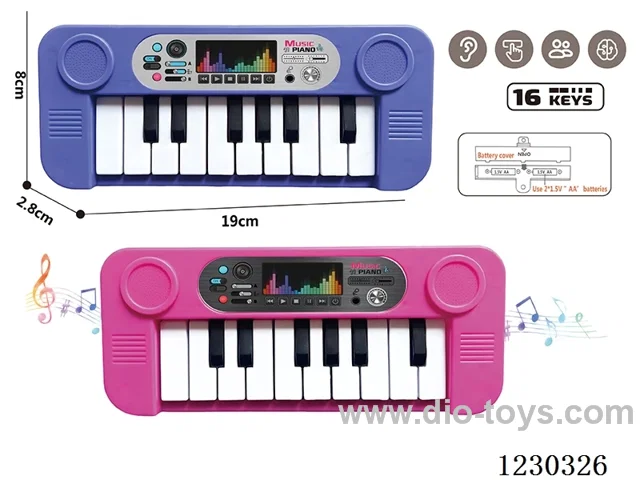 Ten-key dual-tone electronic keyboard