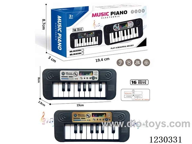 Ten-key dual-tone electronic keyboard