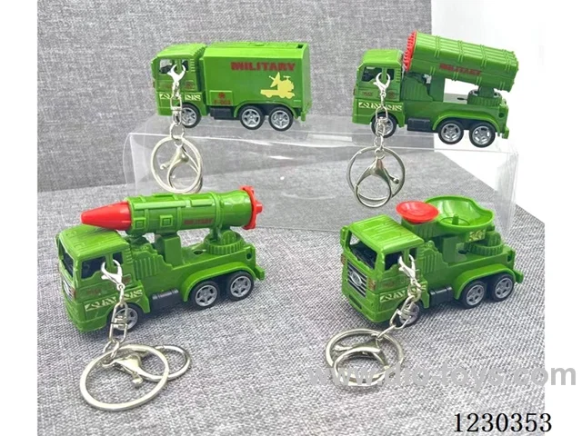 1:64 Pull Back Alloy Military Vehicle Keychain