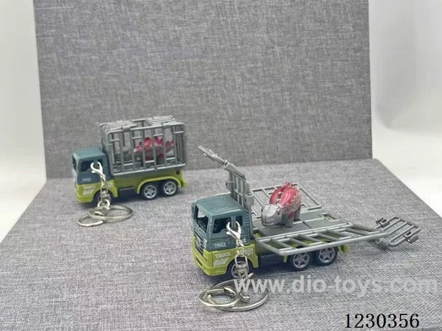 1:64 Pull Back Alloy Cage Vehicle Keychain