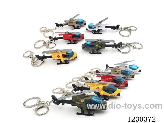 1:64 Ornament Alloy Airplane Key Chain