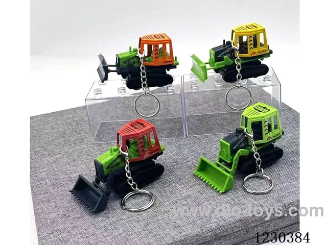 1:64 Pull Back Alloy Farmer Truck Key Chain