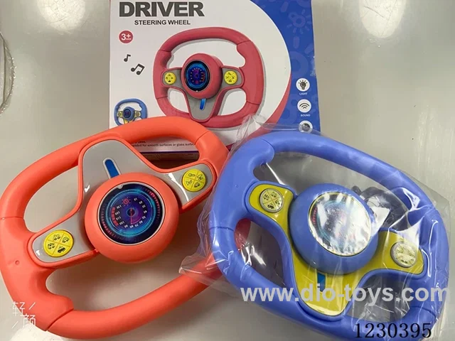 Steering wheel+suction cup W L/M 2 colors