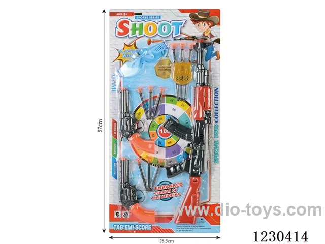 AK with 2 Revolvers Needle Gun Shooting Set