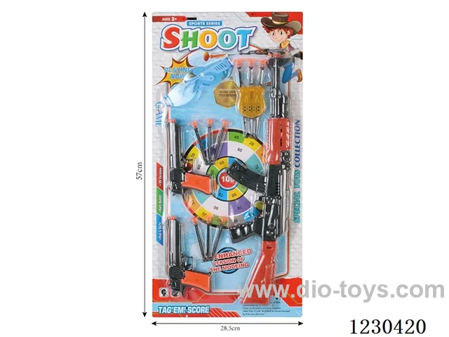 AK with 2 Desert Eagles Needle Gun Shooting Set