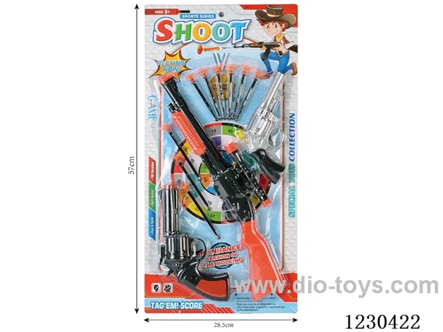 Rifle + Large Revolvers Needle Gun Shooting Set