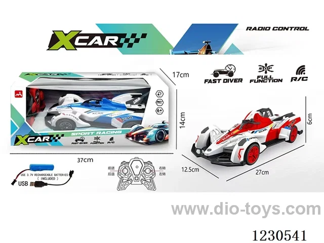 F1 Formula RC Car with Lights (Included Battery: Blue/Red)