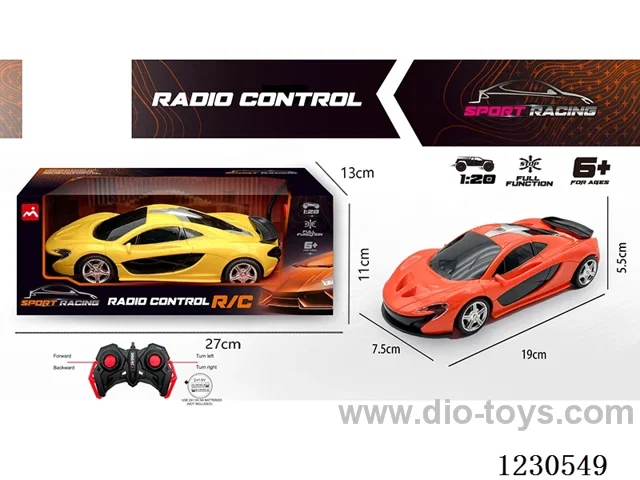1:20 McLaren 4ch RC Car (battery not included) (red/yellow)