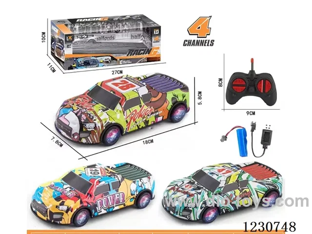 27MHZ 1:24 4ch Pickup Truck Alloy RC Car with Lights, Battery Included
