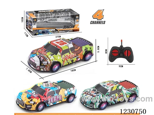 27MHZ 1:24 4ch Pickup Truck Alloy RC Car with Lights, Battery Not Included