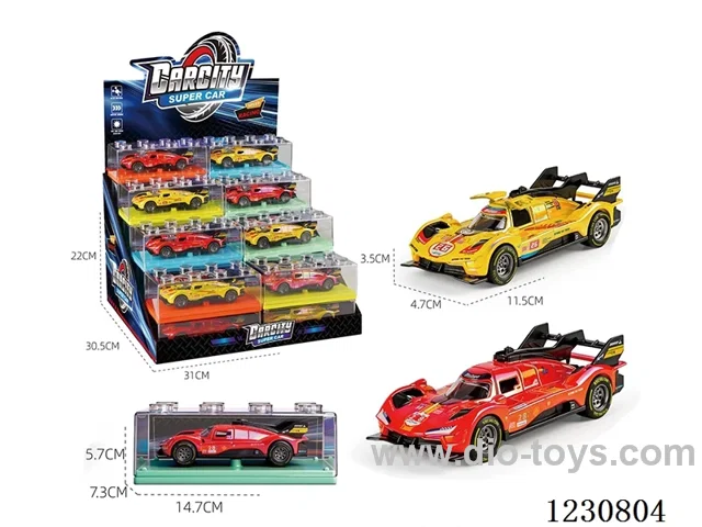 1:36 pull back alloy car 2 colors mixed 32PCS