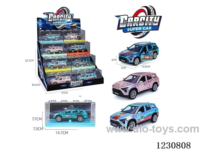 1:36 pull back alloy car 3 colors mixed 24PCS