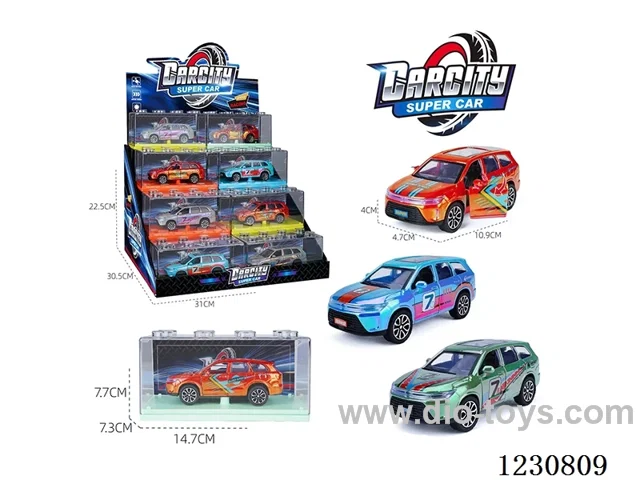 1:36 pull back alloy car 3 colors mixed 24PCS