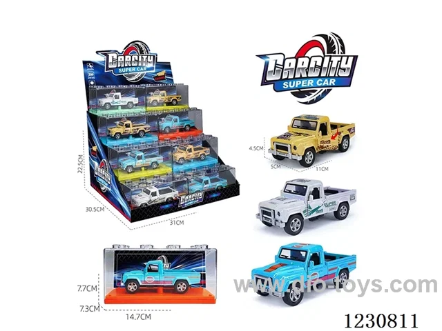 1:36 pull back alloy car 3 colors mixed 24PCS