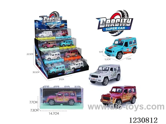 1:36 pull back alloy car 3 colors mixed 24PCS