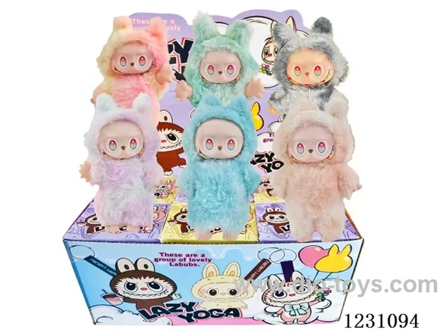 6-inch plush rubber LABUBU doll blind box (multi-style mix)