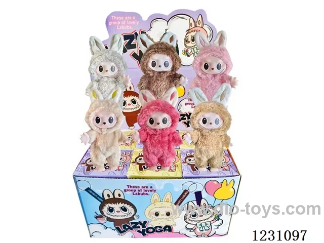 6-inch plush rubber LABUBU doll blind box (multi-style mix)