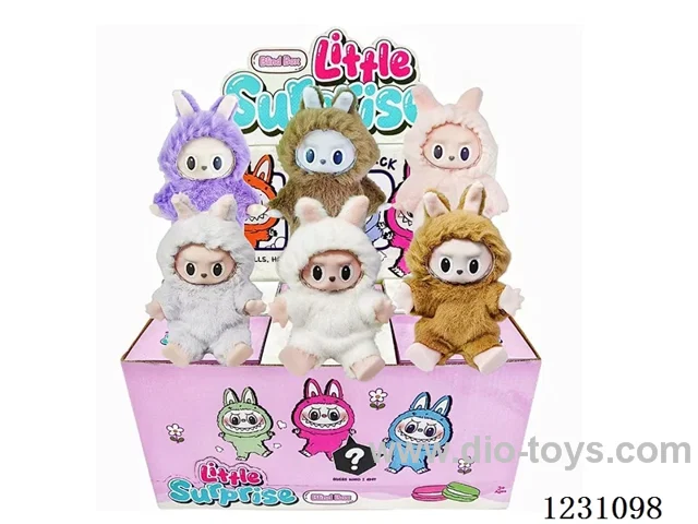 6-inch plush rubber LABUBU doll blind box (multi-style mix)