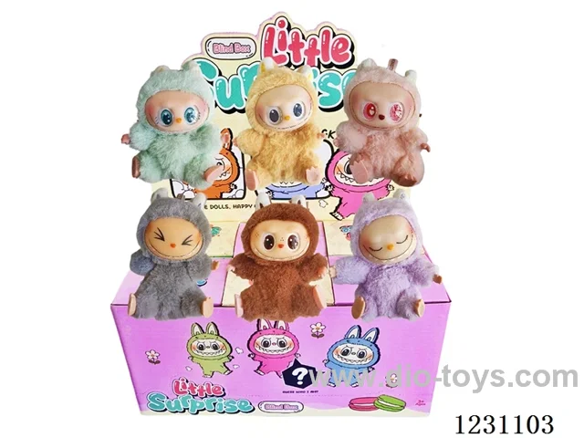 6-inch plush rubber LABUBU doll blind box (multi-style mix)
