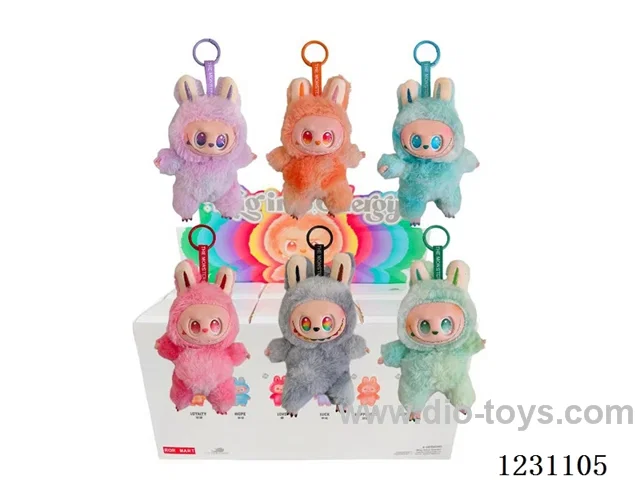 6-inch plush rubber LABUBU doll blind box (multi-style mix)