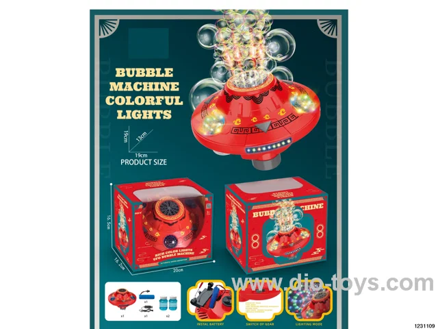 32-hole intelligent rotating obstacle avoidance bubble toys in colour box