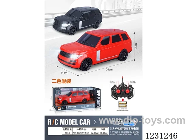 4ch RC Car with Lights 1:16 (battery included)