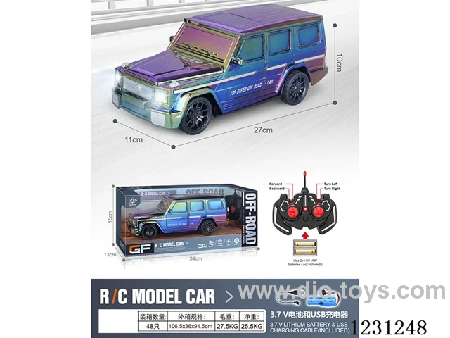 4ch RC Car with Lights 1:16 (battery included)