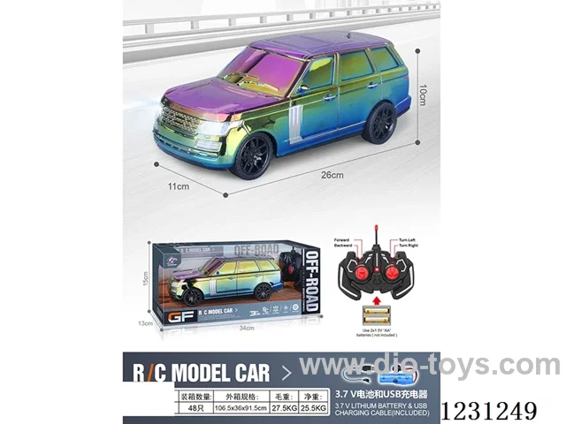4ch RC Car with Lights 1:16 (battery included)