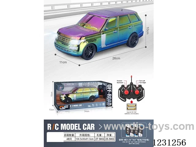 4ch RC car with lights 1:16 (battery not included)