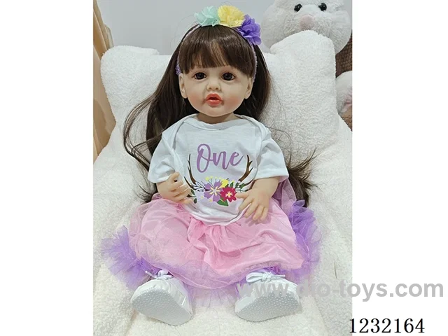 55cm Reborn Doll Soft Rubber High Simulation Baby Doll - Intelligent Dialogue Model with Gravity Sensing