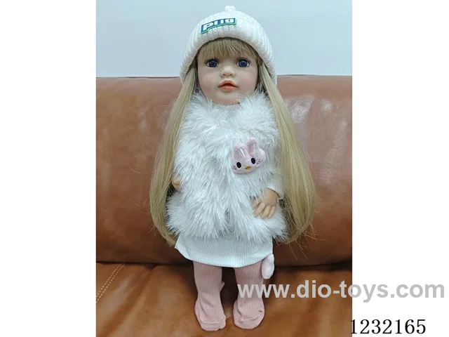 55cm Reborn Doll Soft Rubber High Simulation Baby Doll - Intelligent Dialogue Model with Gravity Sensing