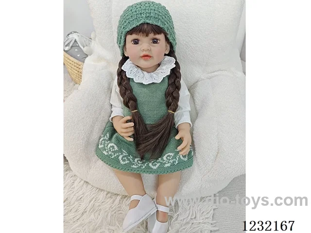 55cm Reborn Doll Soft Rubber High Simulation Baby Doll - Intelligent Dialogue Model with Gravity Sensing