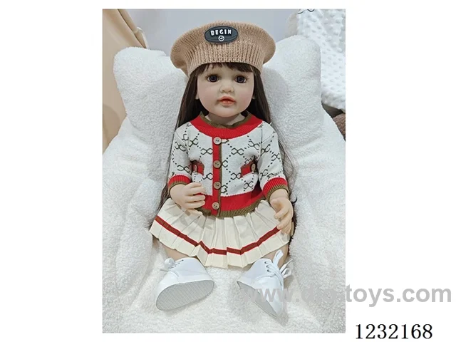 55cm Reborn Doll Soft Rubber High Simulation Baby Doll - Intelligent Dialogue Model with Gravity Sensing