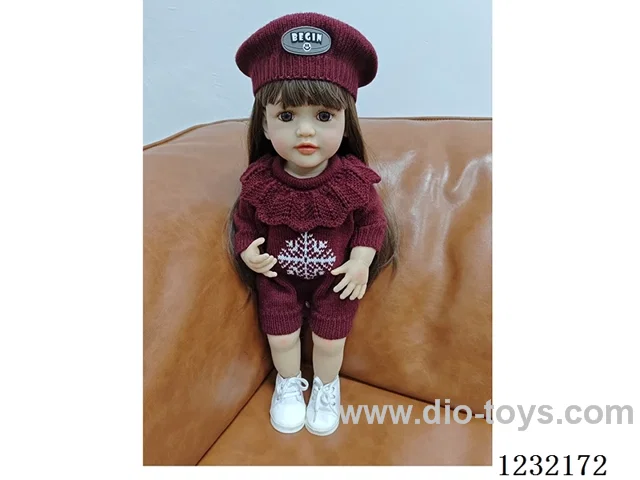 55cm Reborn Doll Soft Rubber High Simulation Baby Doll - Intelligent Dialogue Model with Gravity Sensing