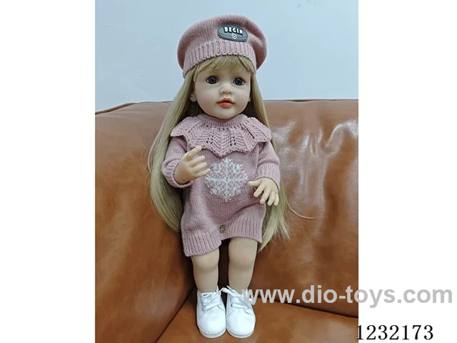 55cm Reborn Doll Soft Rubber High Simulation Baby Doll - Intelligent Dialogue Model with Gravity Sensing
